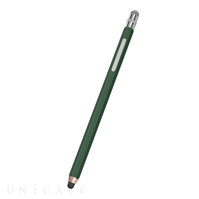 導電繊維とシリコンの2WAY 静電式えんぴつ型タッチペン OWL-TPSE08シリーズ (グリーン)