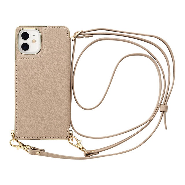 【アウトレット】【iPhone12 mini ケース】Cross Body Case for iPhone12 mini (beige)