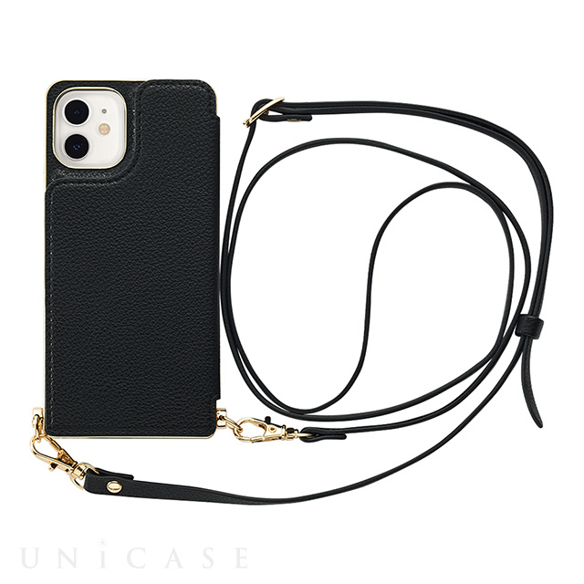 【アウトレット】【iPhone12 mini ケース】Cross Body Case for iPhone12 mini (black)