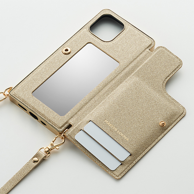 【アウトレット】【iPhone12/12 Pro ケース】Cross Body Case Glitter Series for iPhone12/12 Pro （prism gold）