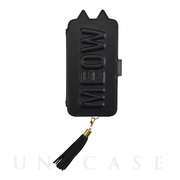 【アウトレット】【iPhone12/12 Pro ケース】Tassel Tail Cat Flip Case for iPhone12/12 Pro (black)