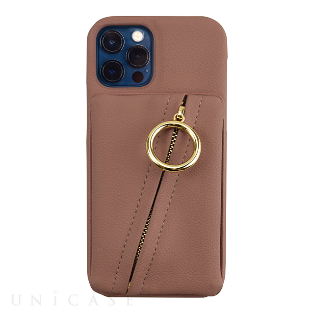 【アウトレット】【iPhone12/12 Pro ケース】Clutch Ring Case for iPhone12/12 Pro (gray pink)