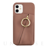 【アウトレット】【iPhone12 mini ケース】Clutch Ring Case for iPhone12 mini (gray pink)