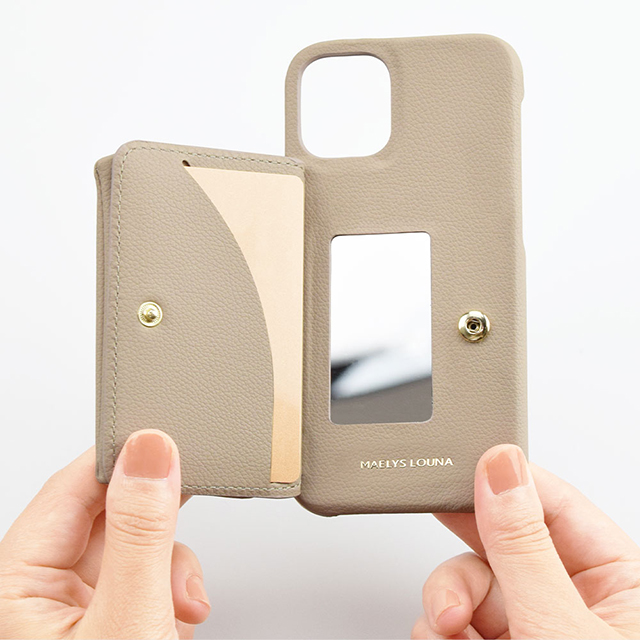 【アウトレット】【iPhone12 mini ケース】Clutch Ring Case for iPhone12 mini (beige)サブ画像