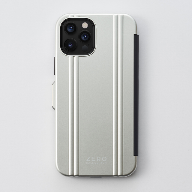 【アウトレット】【iPhone12/12 Pro ケース】ZERO HALLIBURTON Hybrid Shockproof Flip Case for iPhone12/12 Pro (Silver)サブ画像