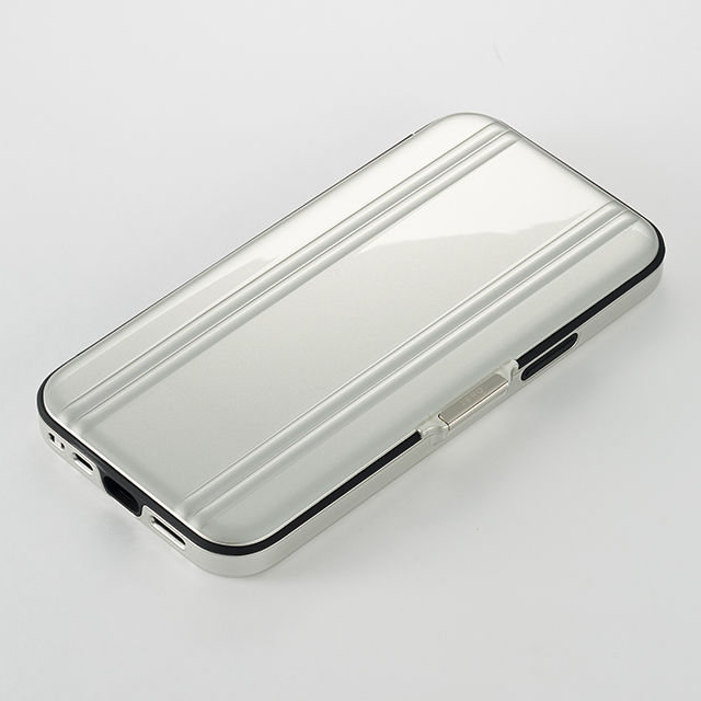 【アウトレット】【iPhone12/12 Pro ケース】ZERO HALLIBURTON Hybrid Shockproof Flip Case for iPhone12/12 Pro (Silver)サブ画像