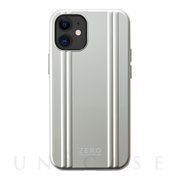 【アウトレット】【iPhone12 mini ケース】ZERO HALLIBURTON Hybrid Shockproof Case for iPhone12 mini (Silver)