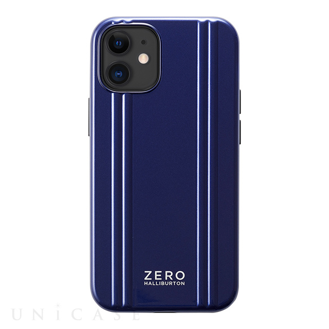 【アウトレット】【iPhone12 mini ケース】ZERO HALLIBURTON Hybrid Shockproof Case for iPhone12 mini (Blue)