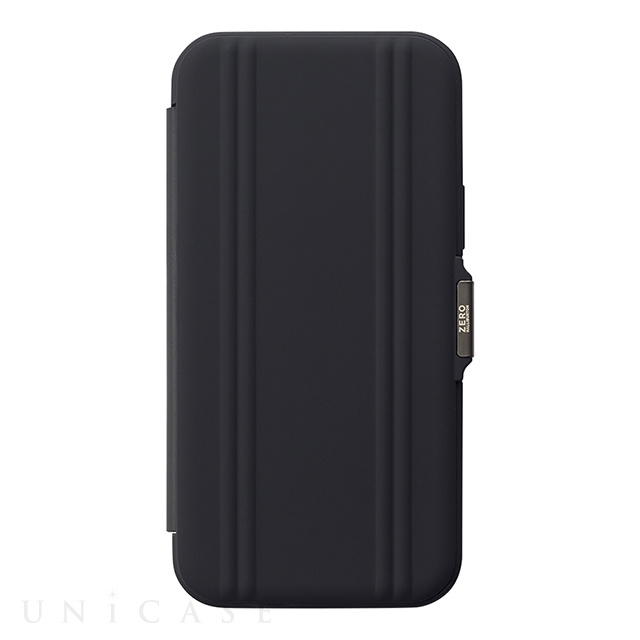 【アウトレット】【iPhone12/12 Pro ケース】ZERO HALLIBURTON Hybrid Shockproof Flip Case for iPhone12/12 Pro (Black)
