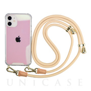 【アウトレット】【iPhone12 mini ケース】Shoulder Strap Case for iPhone12 mini (ivory)