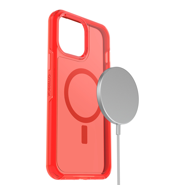 【iPhone13 Pro Max ケース】Symmetry シリーズ ＋ 抗菌加工クリアケース with MagSafe (In The Red)サブ画像