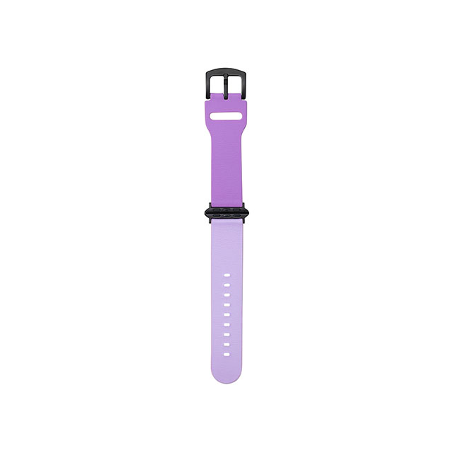 【Apple Watch バンド 41/40/38mm】“at Once” Genuine Leather Watchband (Purple) for Apple Watch SE(第2/1世代)/Series9/8/7/6/5/4/3/2/1サブ画像