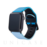 【Apple Watch SE/Series7/6/5/4/3/2/1(45/44/42mm) バンド】“at Once” Genuine Leather Watchband (Blue)