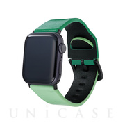 【Apple Watch SE/Series7/6/5/4/3/2/1(41/40/38mm) バンド】“at Once” Genuine Leather Watchband (Green)