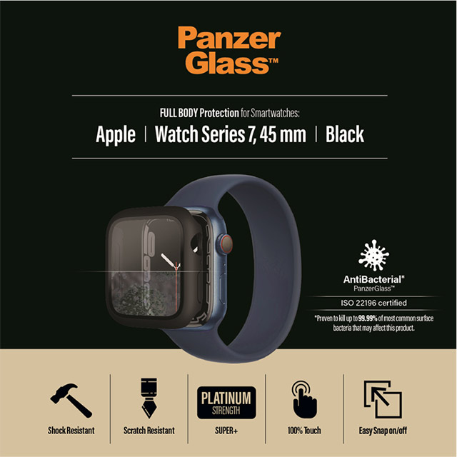 【Apple Watch ケース 45mm】PG Full Body (Black AB) for Apple Watch Series7サブ画像