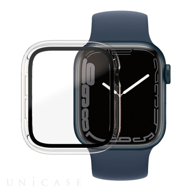 Apple Watch 繧ｱ繝ｼ繧ｹ 45mm縲善G Full Body (Clear AB) for Apple Watch Series7  PanzerGlass iPhone繧ｱ繝ｼ繧ｹ縺ｯ UNiCASE