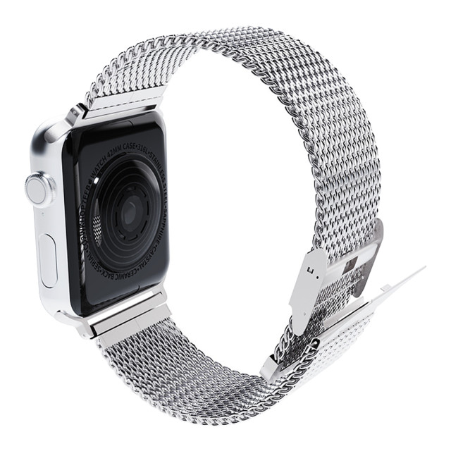 【Apple Watch バンド 45/44/42mm】CLIP MESH BAND (シルバー) for Apple Watch SE(第2/1世代)/Series9/8/7/6/5/4/3/2/1goods_nameサブ画像