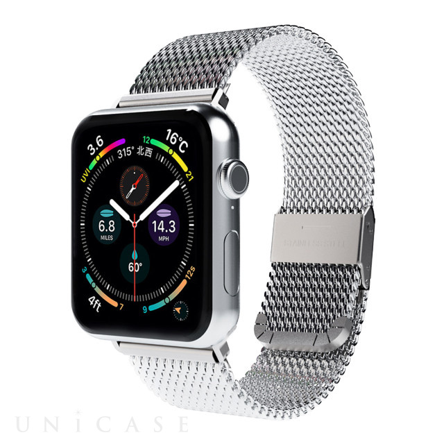 Apple Watch バンド 45/44/42mm】CLIP MESH BAND (シルバー) for Apple Watch  SE/Series7/6/5/4/3/2/1 miak | iPhoneケースは UNiCASE