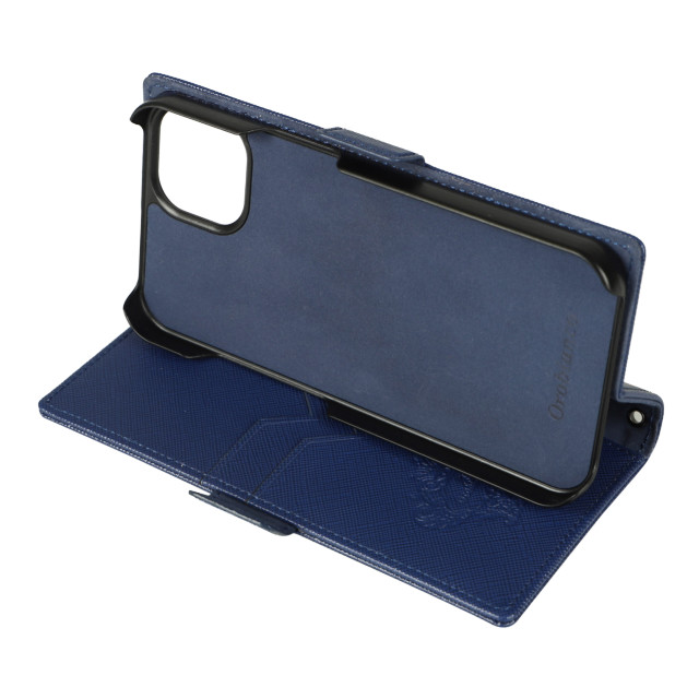 【iPhone13 ケース】“スクエアプレート” PU Leather Book Type Case (D.BLUE)goods_nameサブ画像