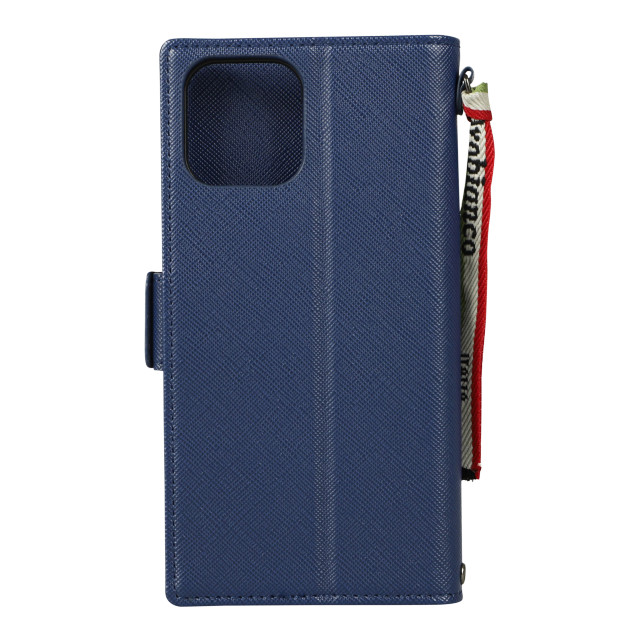 【iPhone12/12 Pro ケース】“スクエアプレート” PU Leather Book Type Case (D.BLUE)goods_nameサブ画像