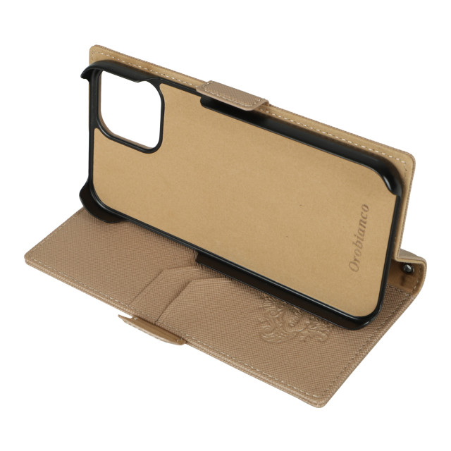 【iPhone12/12 Pro ケース】“スクエアプレート” PU Leather Book Type Case (TAUPE)goods_nameサブ画像