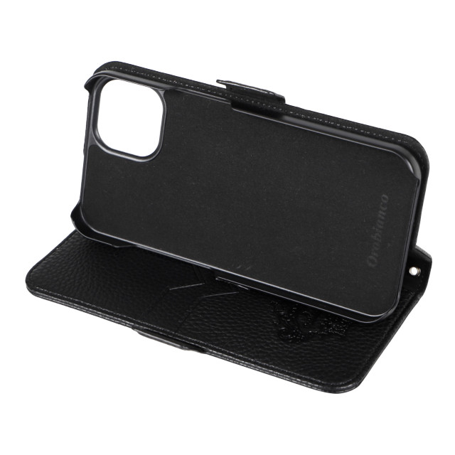 【iPhone13 ケース】“シュリンク” PU Leather Book Type Case (BLACK)goods_nameサブ画像