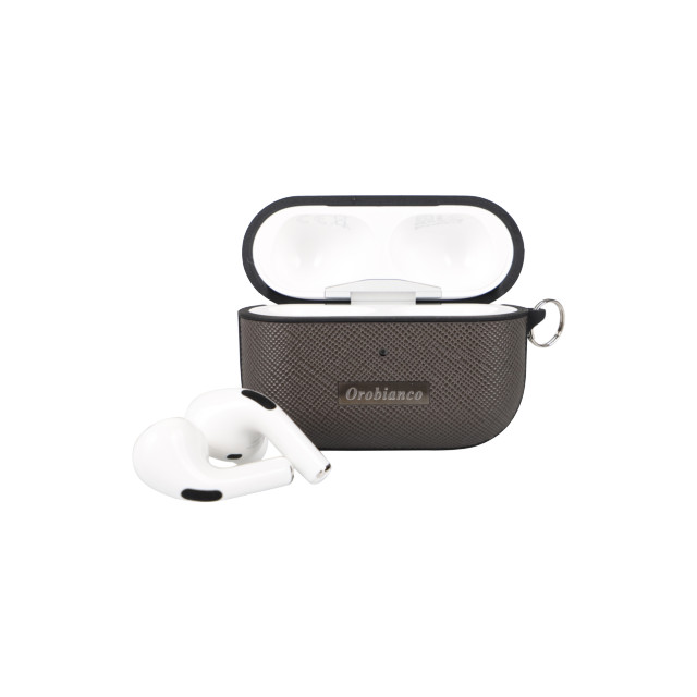 【AirPods Pro(第1世代) ケース】“スクエアプレート” PU Leather Case (GRAPHITE)goods_nameサブ画像