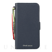【iPhone13 ケース】“シュリンク” PU Leather Book Type Case (NAVY)