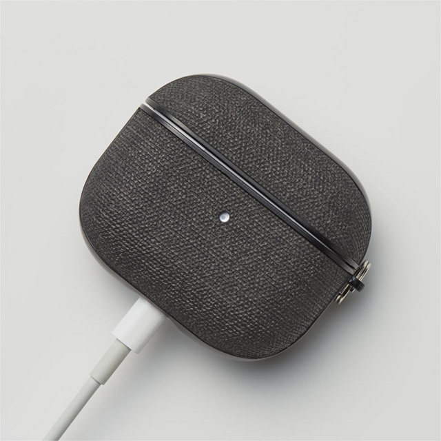AirPods(第3世代) ケース】AirPods Texture Case(fabric-black 