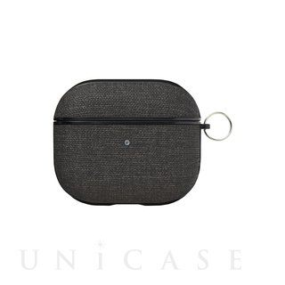 【AirPods(第3世代) ケース】AirPods Texture Case(fabric-black)