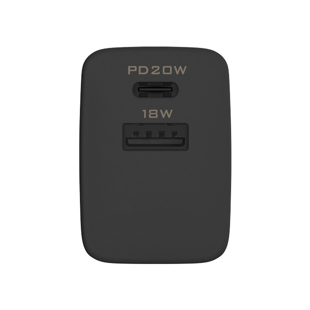 最大20W USB PD対応 USB Type-Cポート ＋ USB Type-Aポート かしこく超速充電 AC充電器 OWL-APD20C1A1シリーズ (ブラック)goods_nameサブ画像