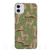 【iPhone12/12 Pro ケース】Leopard Mosaic Green