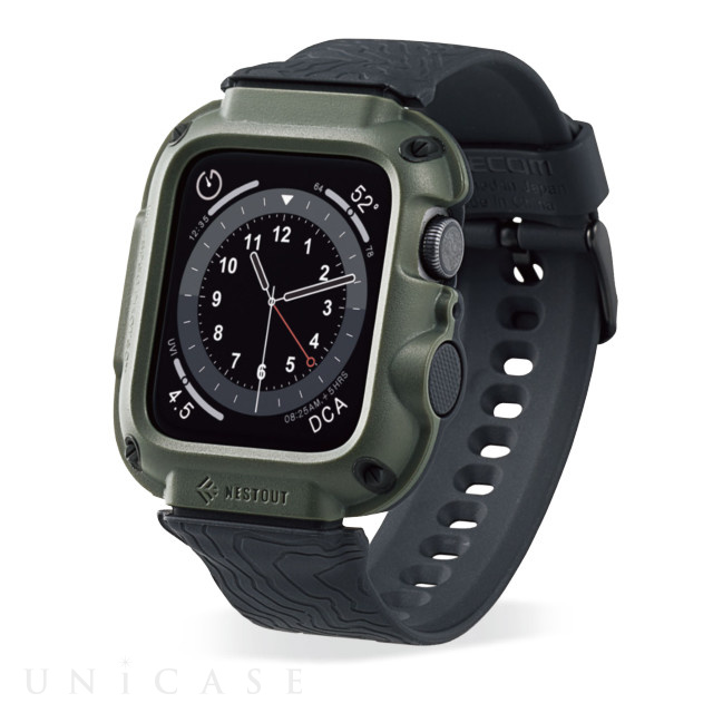 【Apple Watch バンド 44mm】バンドケース/NESTOUT/WALK (オリーブ) for Apple Watch SE(第1世代)/Series6/5/4