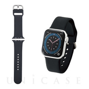 【Apple Watch バンド 41/40/38mm】バンド/シリコン (ブラック) for Apple Watch SE(第1世代)/Series7/6/5/4/3/2/1