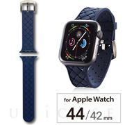 【Apple Watch SE/Series7/6/5/4/3/2/1(45/44/42mm) バンド】バンド/シリコン/イントレチャート (ブルー)