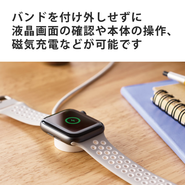 【Apple Watch バンド 45/44/42mm】バンド/シリコン/アクティブタイプ (グレー×ホワイト) for Apple Watch SE(第2/1世代)/Series7/6/5/4/3/2/1サブ画像