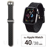 【Apple Watch バンド 41/40/38mm】バンド/シリコン/イントレチャート (ブラック) for Apple Watch SE(第2/1世代)/Series8/7/6/5/4/3/2/1