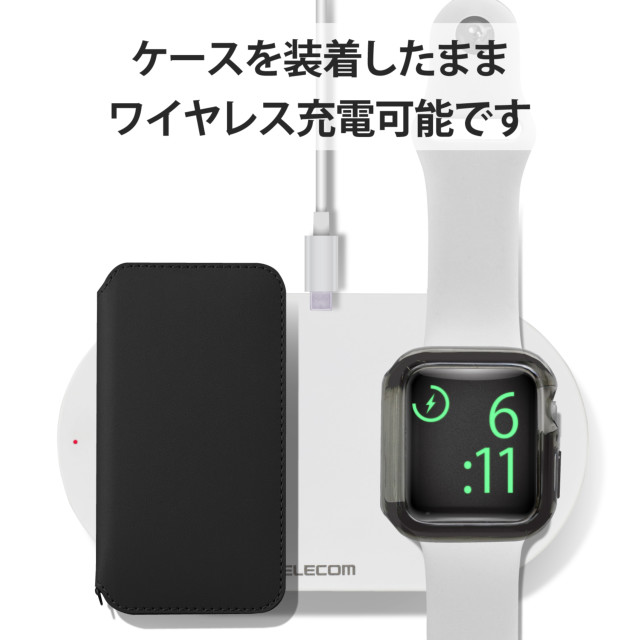 【Apple Watch ケース 44mm】フルカバーケース/ハイブリッド (クリアブラック) for Apple Watch SE(第1世代)/Series6/5/4goods_nameサブ画像