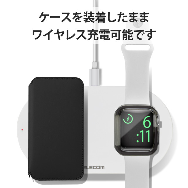 【Apple Watch ケース 40mm】フルカバーケース/ハイブリッド (クリアブラック) for Apple Watch SE(第1世代)/Series6/5/4サブ画像