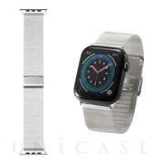 【Apple Watch バンド 45/44/42mm】バンド/ステンレス/ミラネーゼタイプ (シルバー) forApple Watch SE(第2/1世代)/Series7/6/5/4/3/2/1