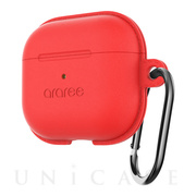 【AirPods(第3世代) ケース】silicon case POPS (Red)