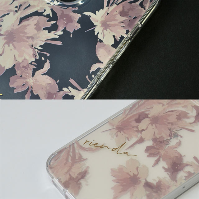 【iPhone13/13 Pro ケース】rienda TPUクリアケース (Dress Flower/くすみピンク)サブ画像