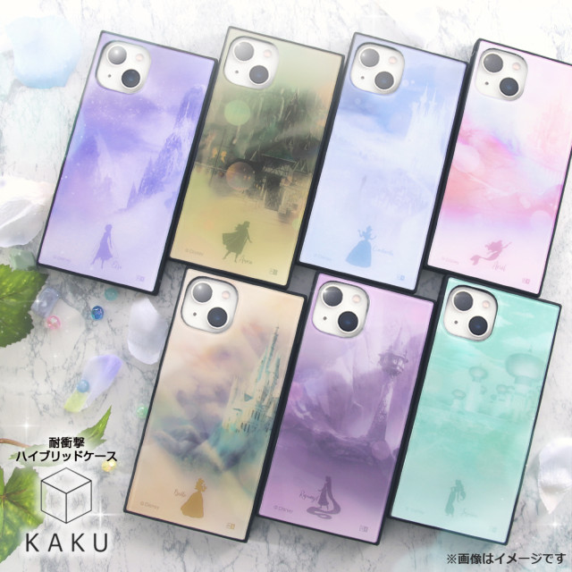 【iPhone13 ケース】ディズニーキャラクター/耐衝撃ハイブリッドケース KAKU (アリエル_キングトリトンキャッスル)サブ画像