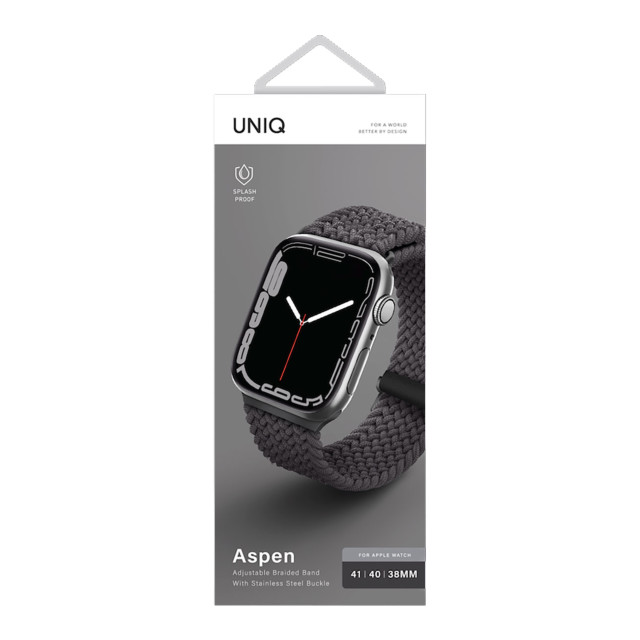 【Apple Watch バンド 41/40/38mm】ASPEN Apple Watch 編組ストラップ (GRANITE GREY) for Apple Watch SE(第2/1世代)/Series9/8/7/6/5/4/3/2/1goods_nameサブ画像