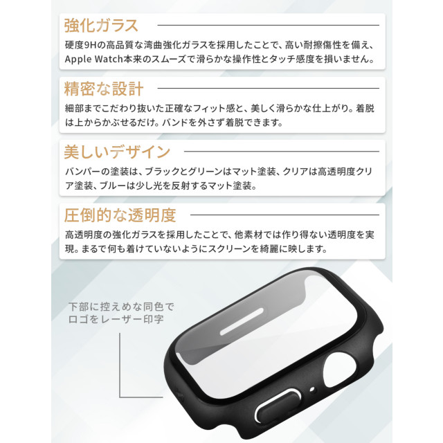 【Apple Watch ケース 41mm】LEGION Apple Watchケース with 9H硬度 強化ガラス スクリーンプロテクション (MIDNIGHT) for Apple Watch Series9/8/7サブ画像