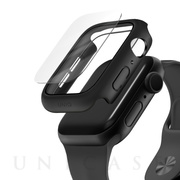 【Apple Watch ケース 40mm】NAUTIC Apple Watch ケース (9H硬度強化ガラス/IP68等級 防塵・防水性能) - MIDNIGHT (BLACK) for Apple Watch SE/Series6/5/4