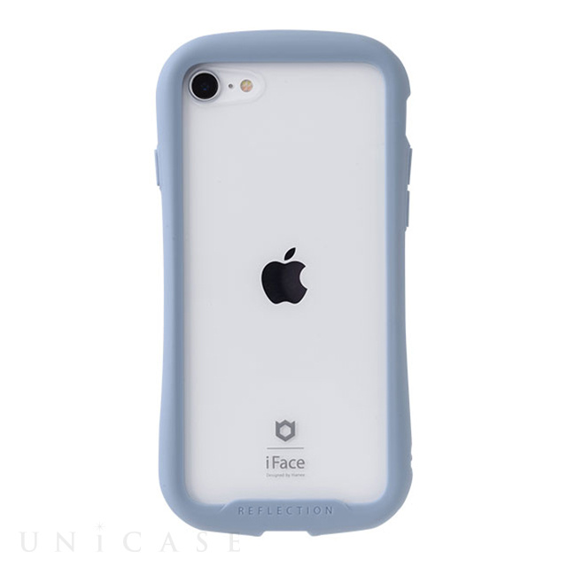 iFace　iPhoneケースは　(ペールブルー)　iPhoneSE(第3/2世代)/8/7　Reflection強化ガラスクリアケース　ケース】iFace　UNiCASE