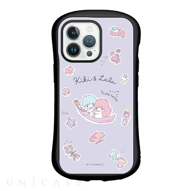 【iPhone13 Pro ケース】サンリオキャラクターズ ハイブリッドガラスケース (キキ＆ララ)
