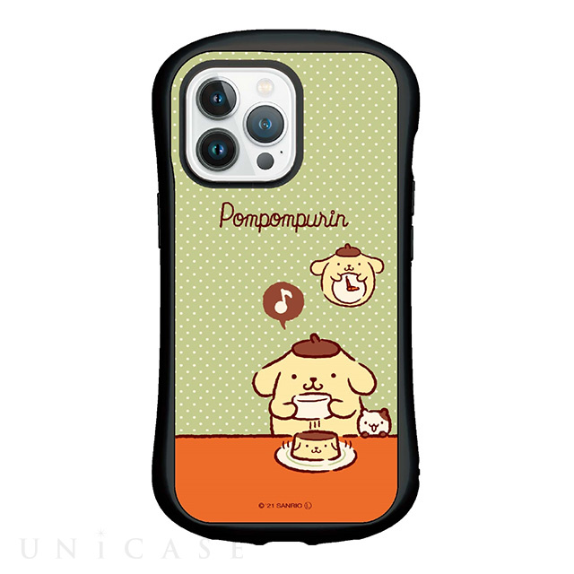 【iPhone13 Pro ケース】サンリオキャラクターズ ハイブリッドガラスケース (ポムポムプリン)