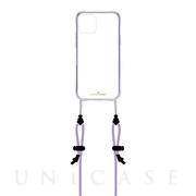 【iPhone12/12 Pro ケース】LITTLE CLOSET Strap iPhone case (METALLIC LAV)